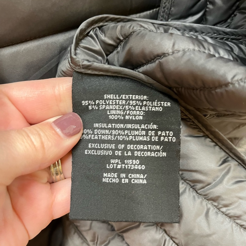 Heatkeep Solid Down Packable Puffer Heather Gray … - image 6